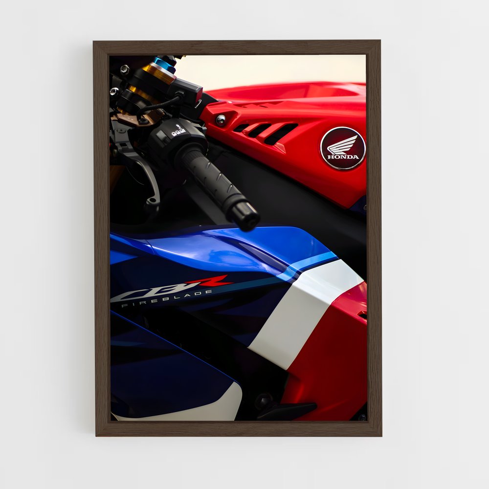 Poster Tempête de Chrome – affiche Honda Moto (vue 5)